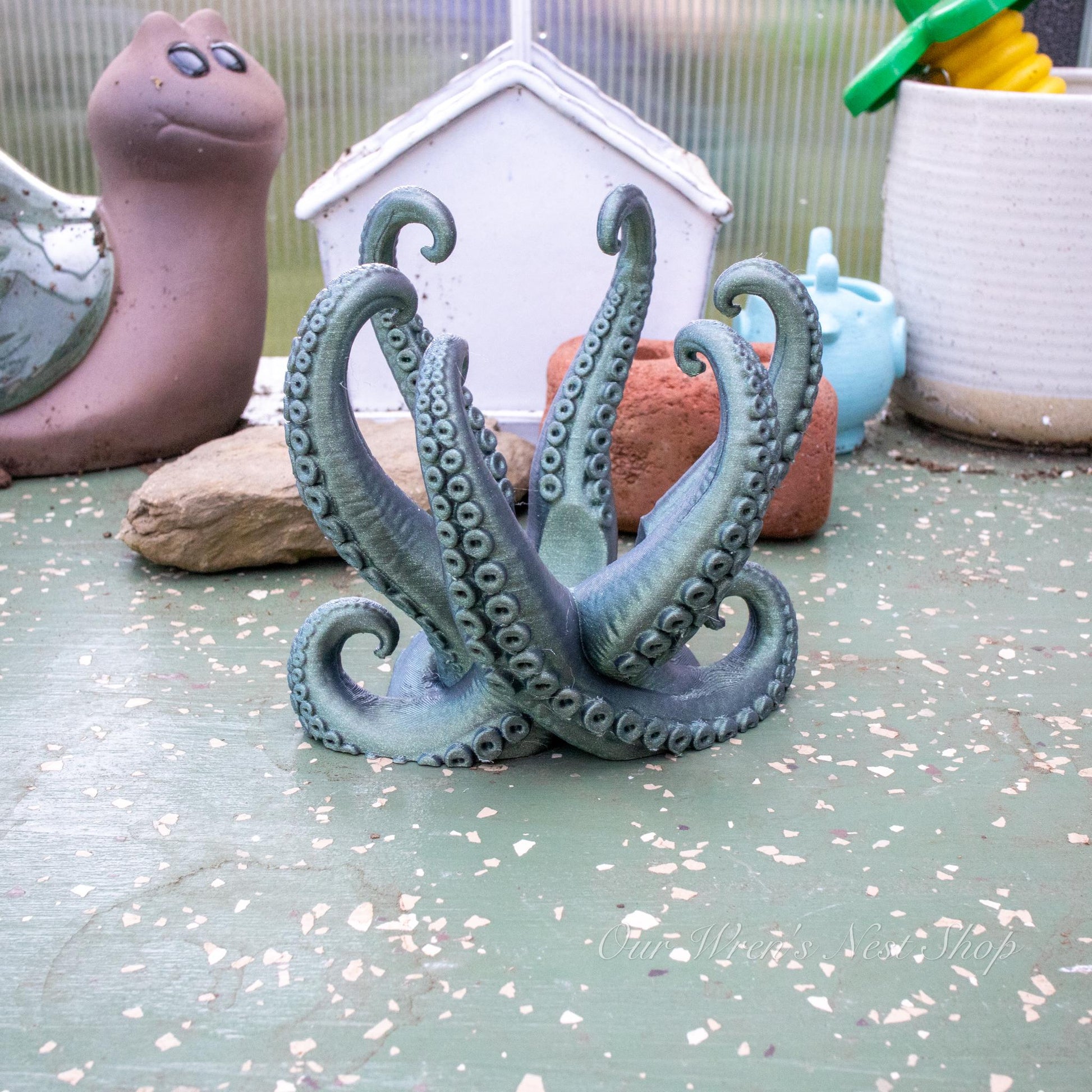 Deep Sea Creature Air Plant Planter – 3D Printed Coastal Plant Decor