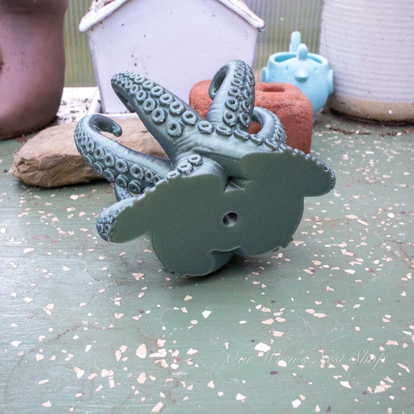 Deep Sea Creature Air Plant Planter – 3D Printed Coastal Plant Decor
