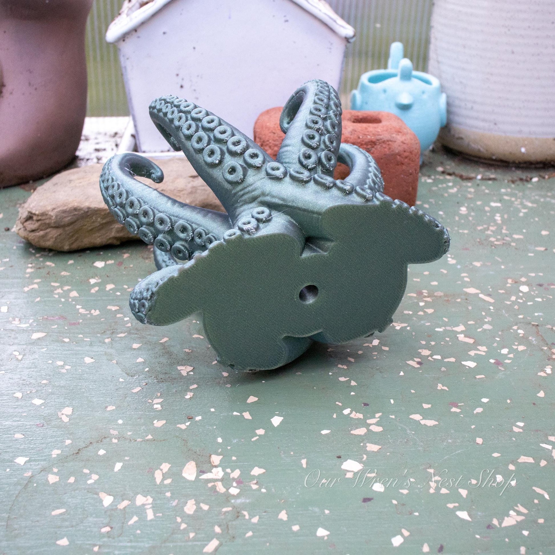 Deep Sea Creature Air Plant Planter – 3D Printed Coastal Plant Decor