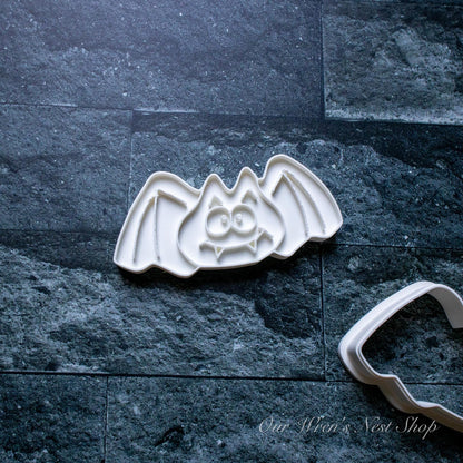 3D Printed Berry Bat Stamp and Cookie Cutter Set