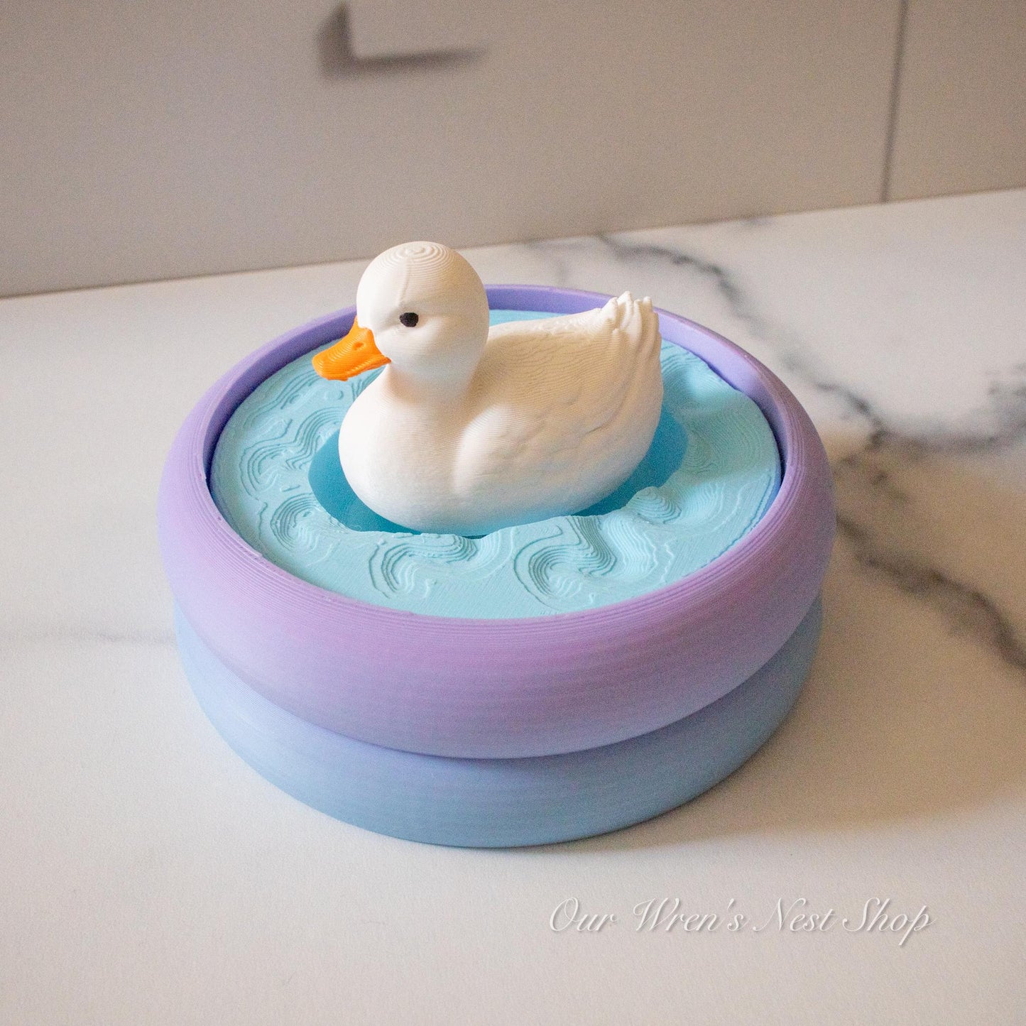 Desk Duckie | 3D Printed Duck | Duck Fidget Clicker with Hidden Storage
