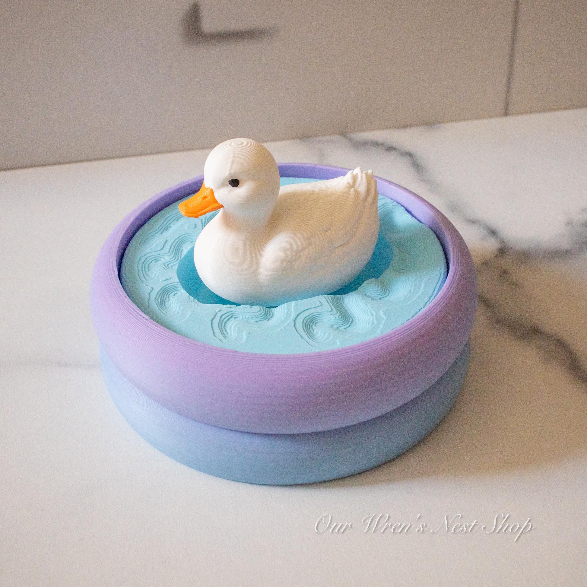 Desk Duckie | 3D Printed Duck | Duck Fidget Clicker with Hidden Storage