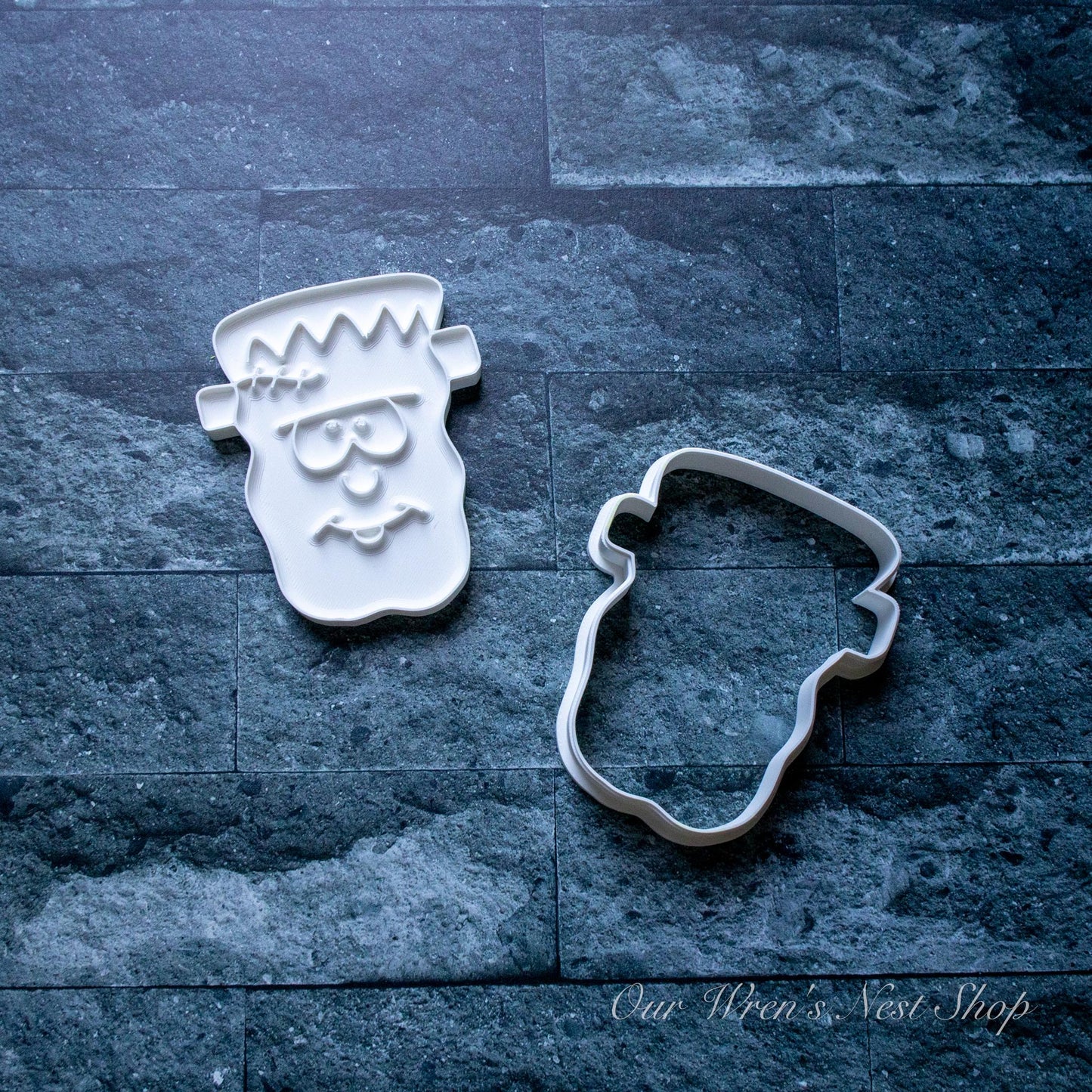 3D Printed Frankie Frankenstein Stamp and Cookie Cutter Set