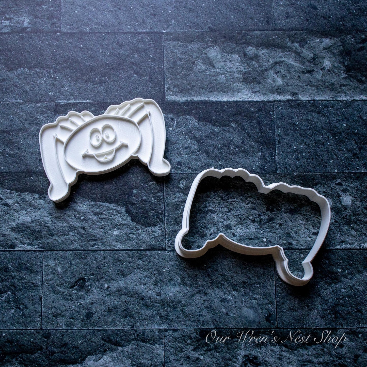 3D Printed Silly Spider Stamp and Cookie Cutter Set