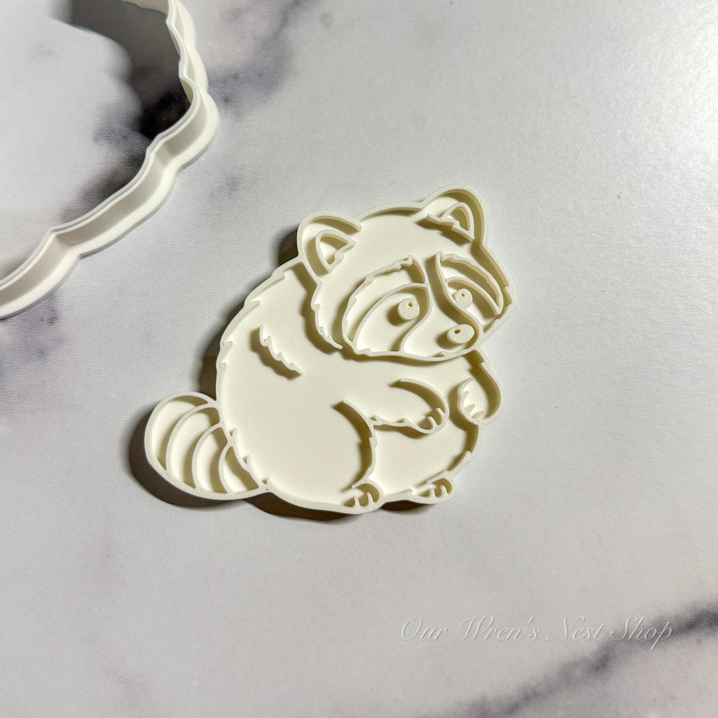3D Printed Raccoon Cookie Cutter Stamp | Seattle’s Jimothy Inspired