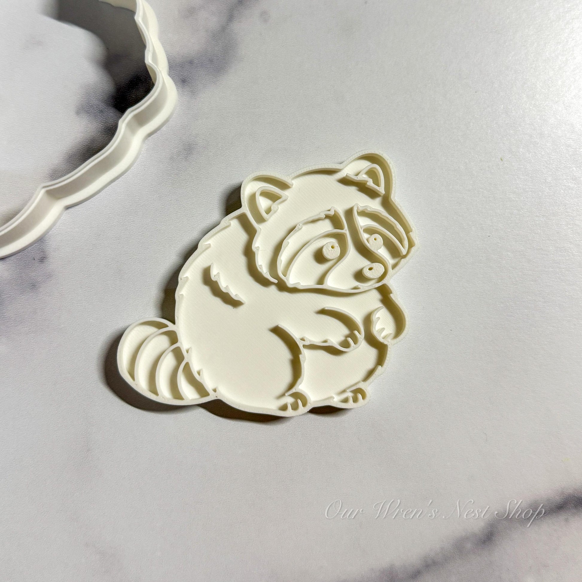 3D Printed Raccoon Cookie Cutter Stamp | Seattle’s Jimothy Inspired