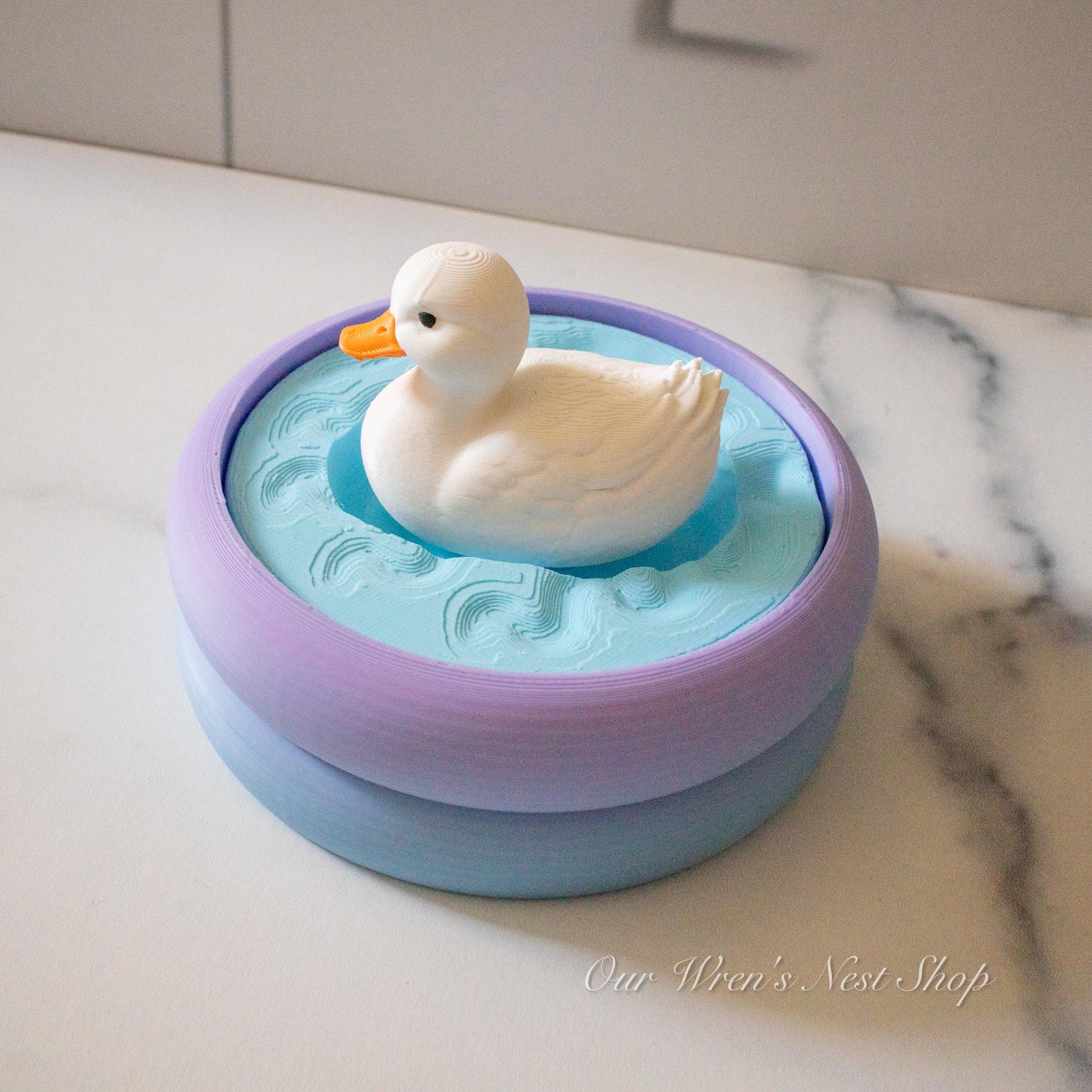 Desk Duckie | 3D Printed Duck | Duck Fidget Clicker with Hidden Storage