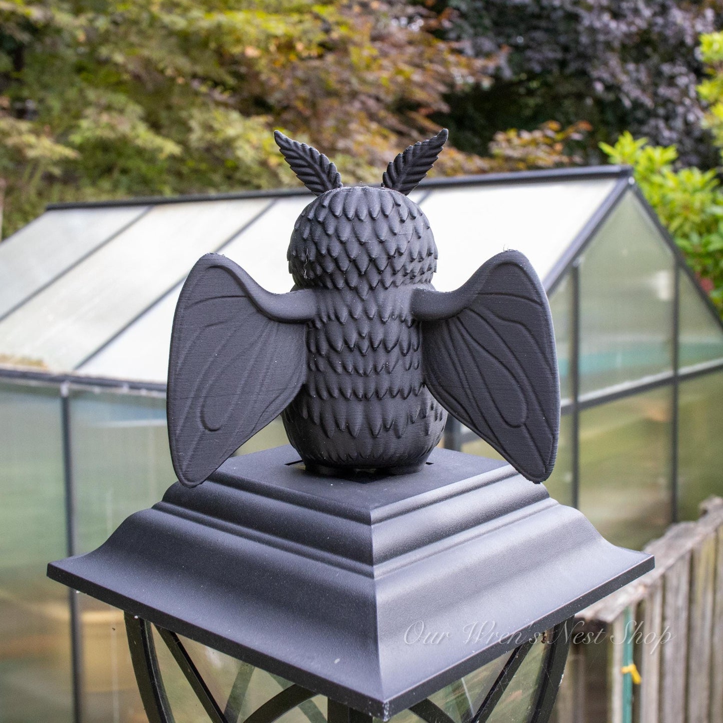 Midnight Mothling Air Plant Planter | 3D Printed Spooky Collectible | Mothman Inspired Decor