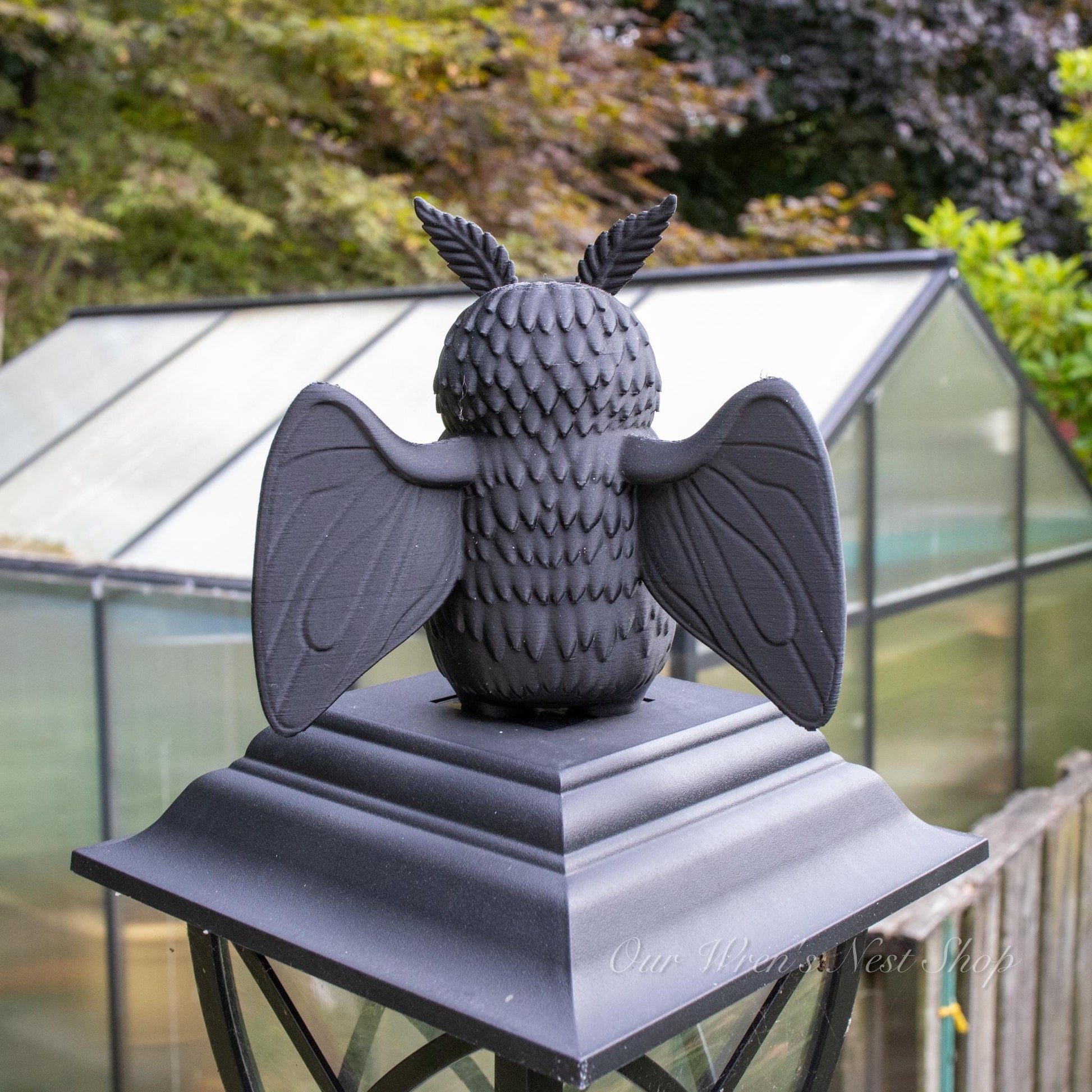 Midnight Mothling Air Plant Planter | 3D Printed Spooky Collectible | Mothman Inspired Decor