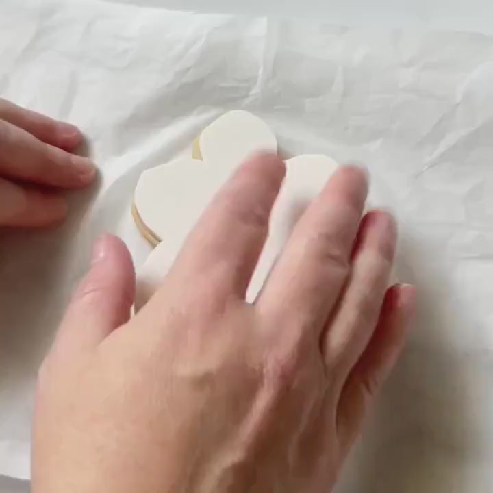 3D Printed Violet Flower Stamp and Cookie Cutter Set