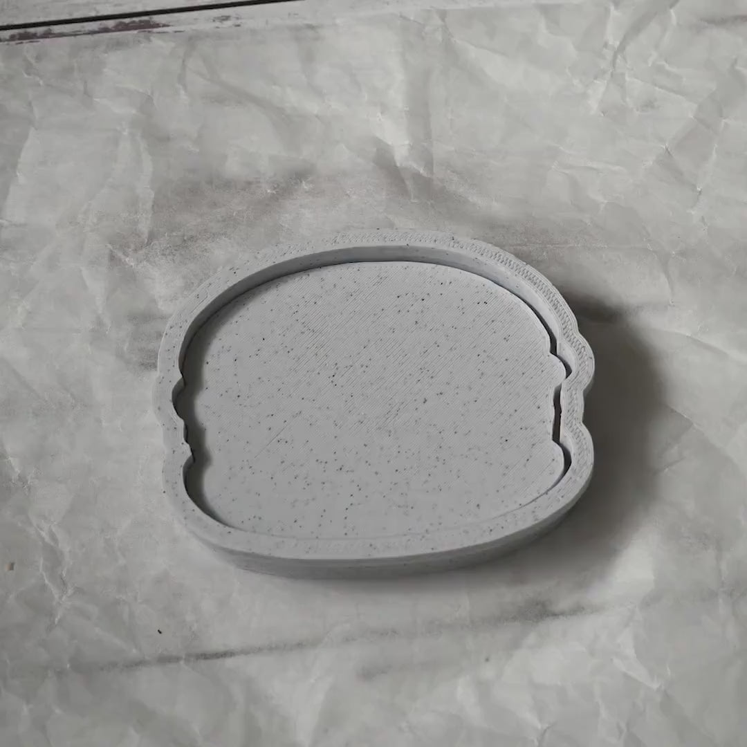 3D Printed Hamburger Stamp Cookie Cutter Set