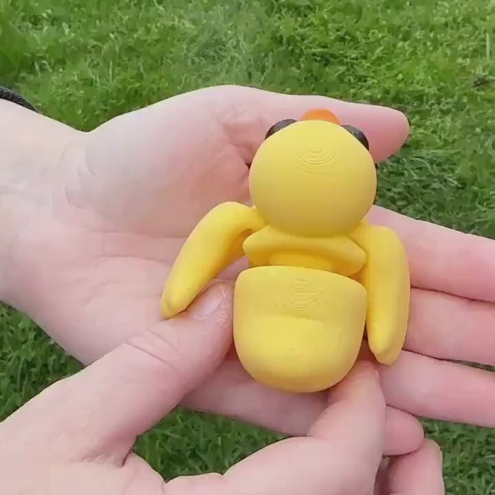 3D Printed Ducklings - Articulating, Flexi Toy, 2 Sizes Available