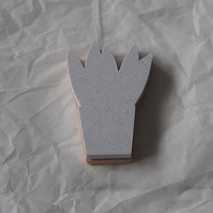 3D Printed Plant in Heart Planter with Stamp Cookie Cutter Set